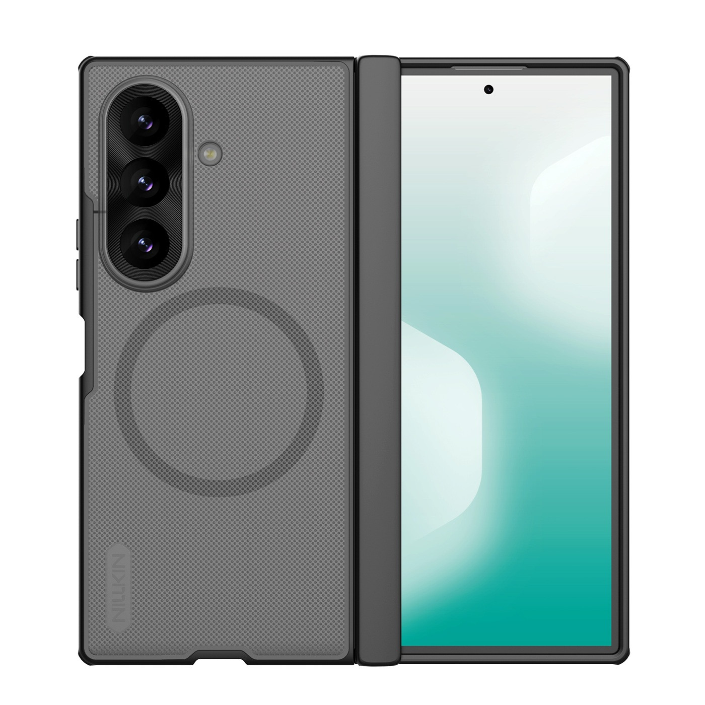 Nillkin Super Frosted FOLD Magnetic Zadní Kryt pro Samsung Galaxy Z Fold 8 Ultra Transparent Black