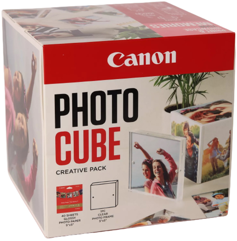 Canon fotopapír  PP-201  5x5 (PP-201 40listů) + Acrylic Photo Frame pink