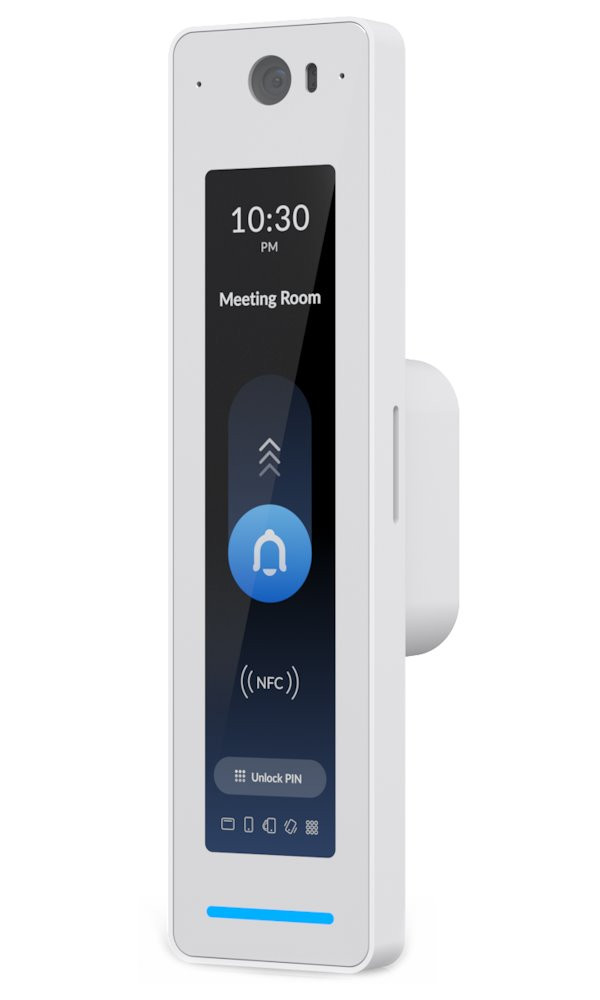 Ubiquiti UniFi Access G3 Reader Pro W - Přístupová NFC čtečka s kamerou, dotykový displej, krytí IP55, PoE, bílá