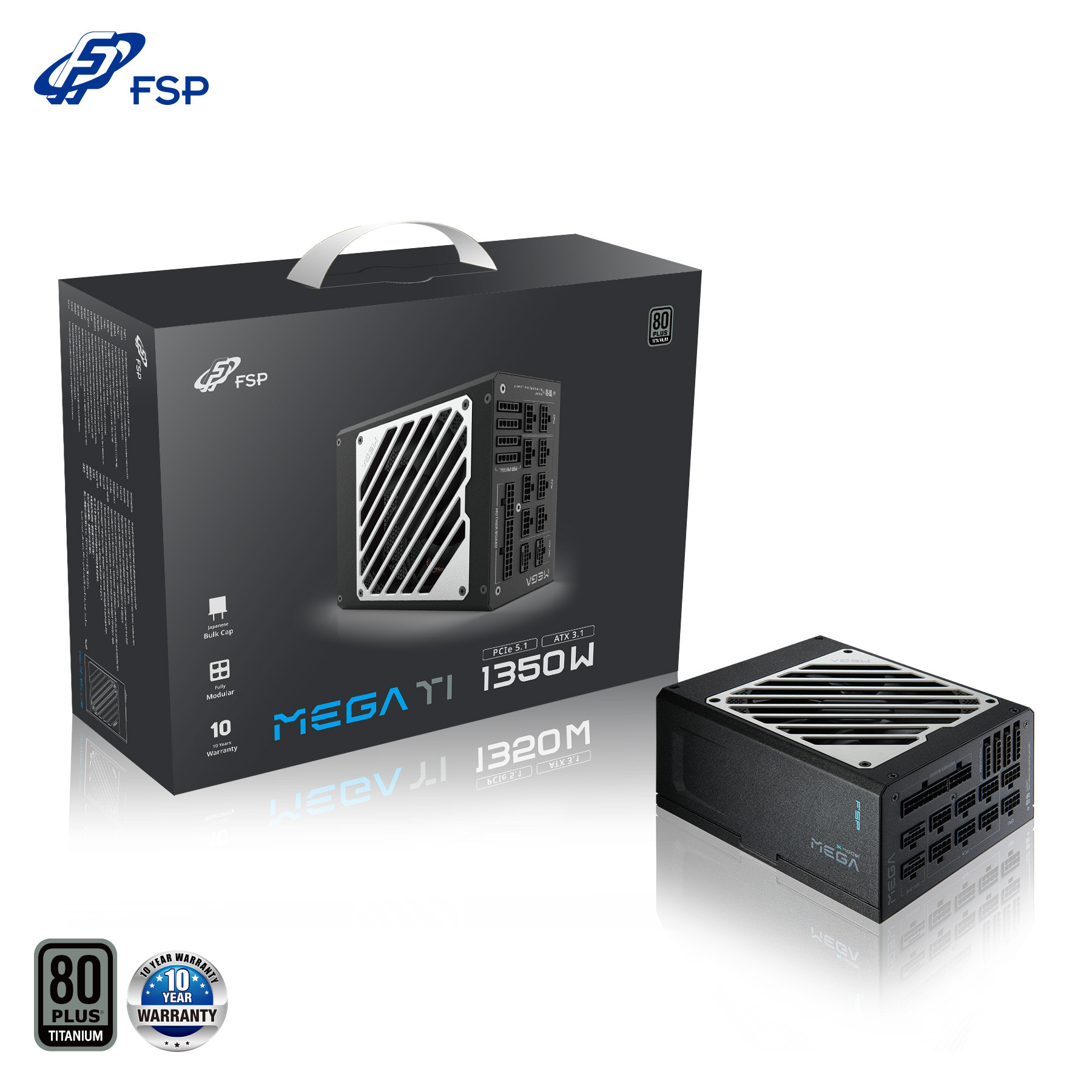 FSP MEGA TI/1350W/ATX 3.1/80PLUS Titanium/Modular/Retail