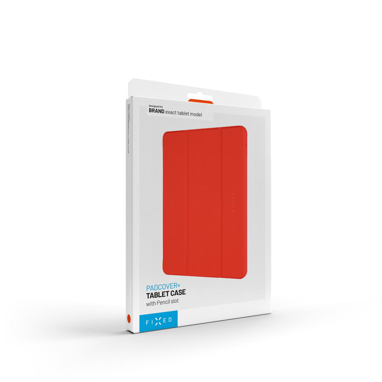 Pouzdro FIXED Padcover+ pro Apple iPad 10,2" (2019/2020/2021) se stojánkem a pouzdrem pro Pencil, červené