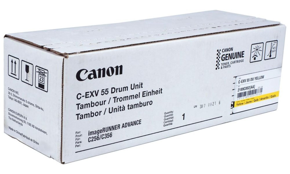 Canon originální  DRUM UNIT C-EXV55 YELLOW  iR Advance C256/C257/C356/C357 Yellow  45 000 stran A4 (5%)