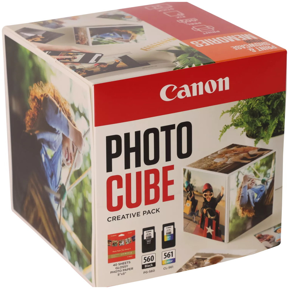 Canon inkoustová náplň PG-560/CL-561 PHOTO CUBE Creative Pack White ORANGE 5x5 (PP-201 40listů)