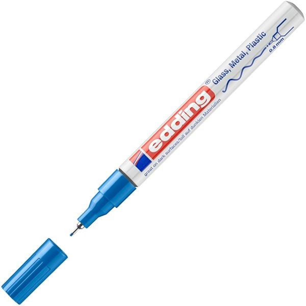 Lakový popisovač Edding 780, modrý