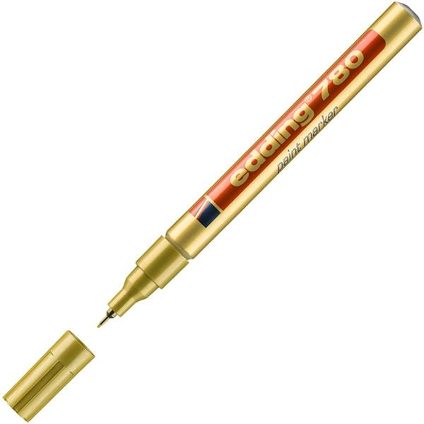 Lakový popisovač Edding 780, zlatý