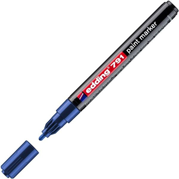 Lakový popisovač Edding 791, modrý