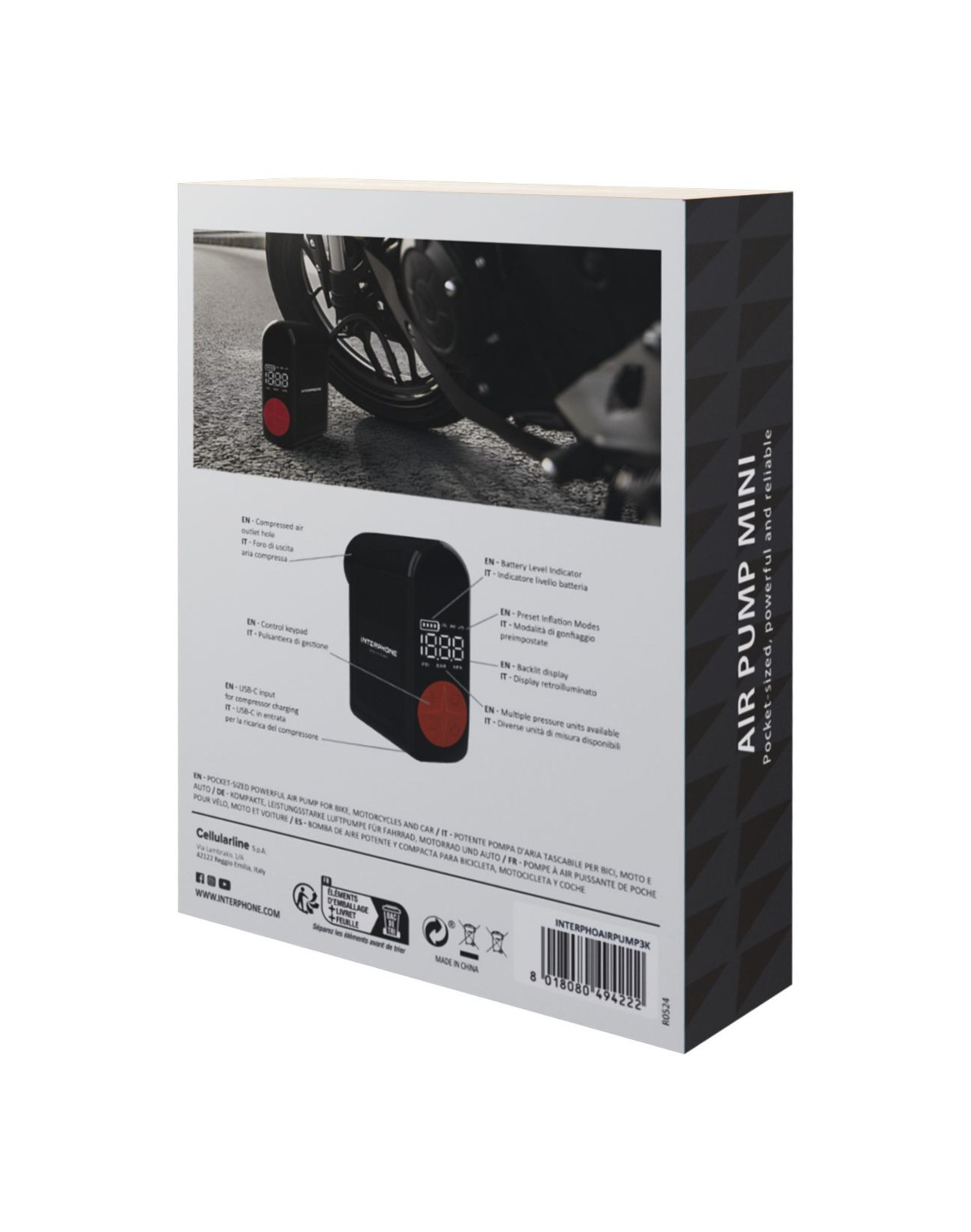 Interphone aku kompresor Mini