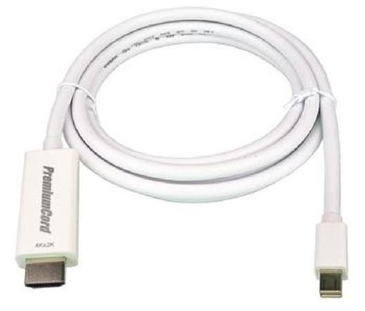 PremiumCord mini DisplayPort 1.2 na HDMI 2.0 kabel pro rozlišení 4Kx2K@60Hz, 3m