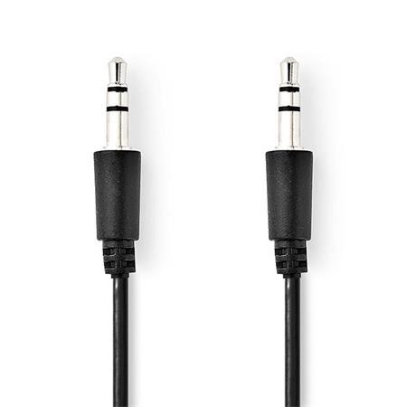 Nedis CAGP22005BK10- Stereofonní Audio Kabel | 3,5mm Zástrčka - 3,5mm Zástrčka | 1 m | Černá