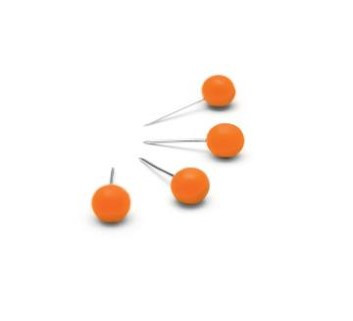 Nobo připínáčky, oranžové (100) 