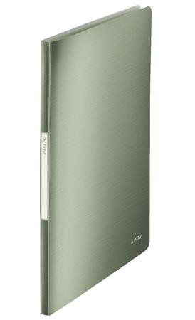 LEITZ Katalogová kniha  STYLE, 20 kapes, zelenkavá
