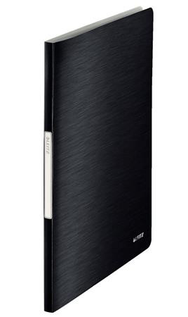 LEITZ Katalogová kniha  STYLE, 20 kapes, saténově černá