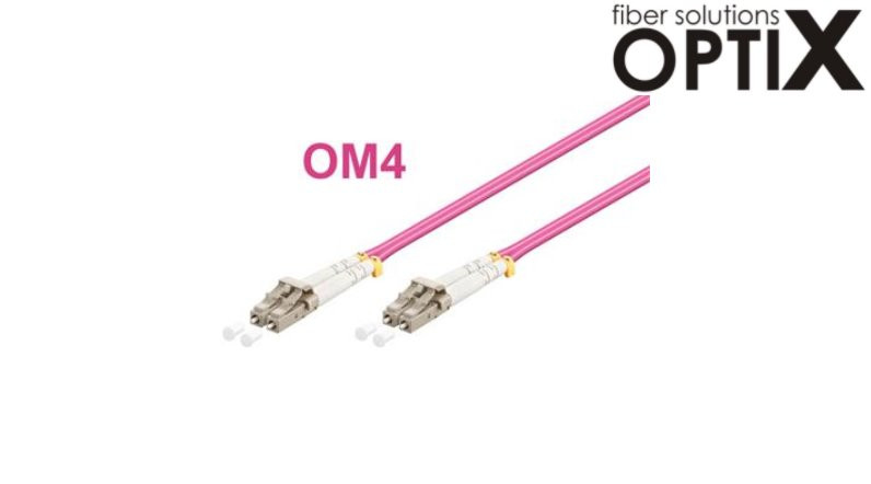 OPTIX LC-LC Optický patch cord 50/125 2m OM4 duplex