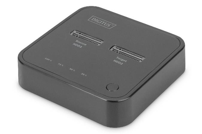 DIGITUS Dual M.2 NVMe SSD dokovací stanice s funkcí offline klonování, USB-C