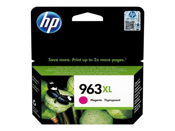 HP 963XL High Yield Magenta Original Ink Cartridge - 1600 stran pro OJ 9010, 9013,9020 - blistr