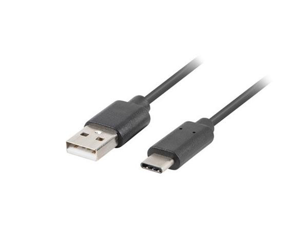 LANBERG USB-C (M) na USB-A (M) 2.0 kabel 0,5m, černý, rychlé nabíjení 3.0 