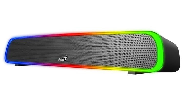 Genius USB SoundBar 200BT, Reproduktor, soundbar, 4W, RGB podsvícení, Bluetooth, 3,5mm jack, USB, černý