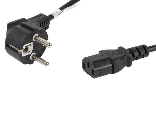 LANBERG CEE 7/7 na IEC 320 C13 POWER CORD 1.8M černý  