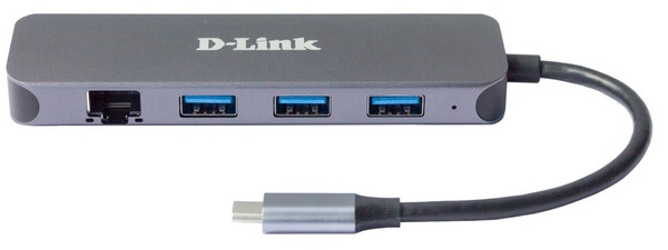 D-Link DUB-2334 5-in-1 USB-C Hub with Gigabit Ethernet/Power Delivery