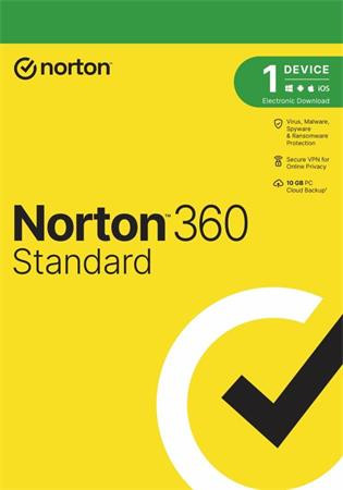 NORTON 360 STANDARD 10GB  1 uživatel na 1 zařízení na 2 roky