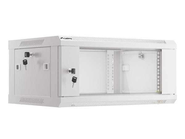 LANBERG RACK CABINET 19" WALL-MOUNT 4U/600X450 (FLAT PACK) V2 GREY  