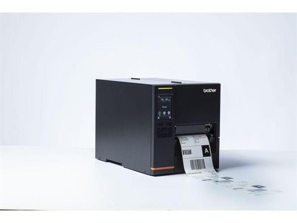 Brother TJ-4021TN (průmyslová termální tiskárna štítků,dotyk.displej,203 dpi, max šířka 107 mm), USB, RS232, LAN, 128MB