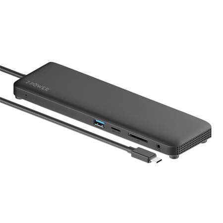 2-Power USB-C Mini Dokovací Stanice Triple Display  (1x VGA 1xDP 1xHDMI 1xRJ45 2xUSB-A 3.0 a 2xUSB 2.0 1xAudio)PD 100W PD 
