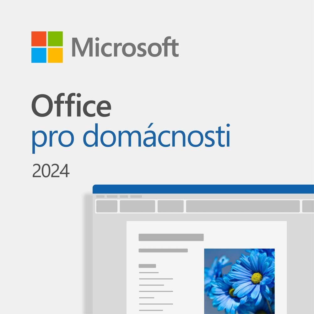 Elektronicky: MICROSOFT Office 2024 pro studenty a domácnosti / D-OEM OA3/ DA/ pouze s PC HAL3000