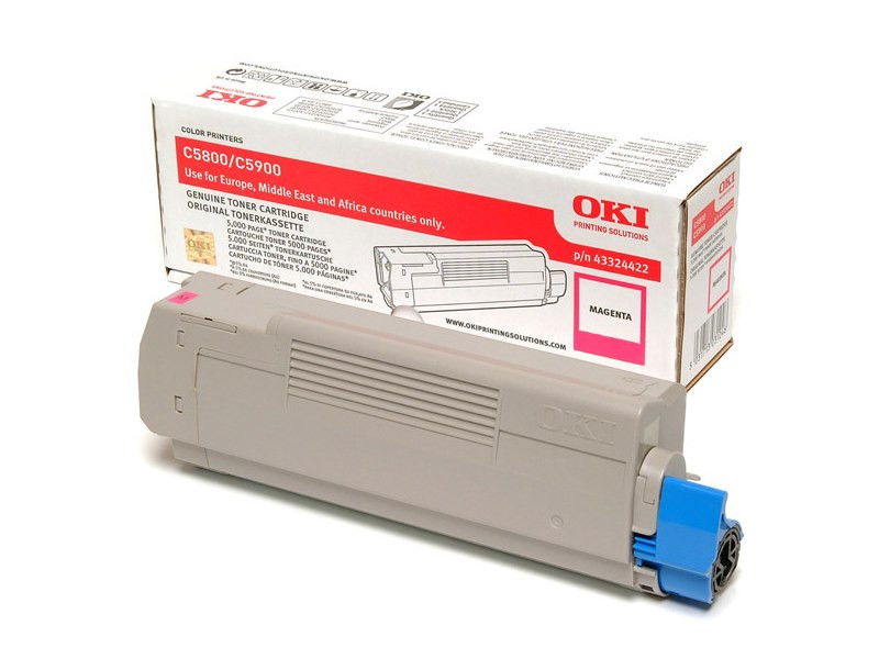 OKI originál tonerová kazeta 43324422/ C5550 MFP/ C5800/ C5900/ 5000 stran/ purpurový