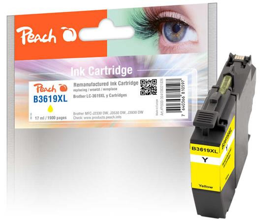 PEACH kompatibilní cartridge Brother LC-3619 XL yellow, 17ml