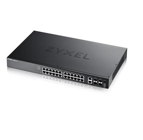 Zyxel XGS2220-30, L3 Access Switch, 24x1G RJ45 2x10mG RJ45, 4x10G SFP+ Uplink, incl. 1 yr NebulaFlex Pro