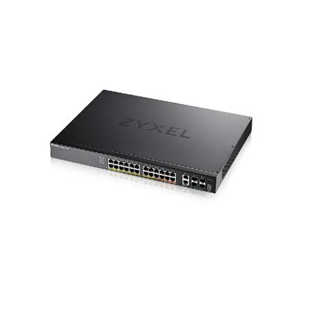 Zyxel XGS2220-30HP, L3 Access Switch, 400W PoE, 16xPoE+/10xPoE++, 24x1G RJ45 2x10mG RJ45, 4x10G SFP+ Uplink, incl. 1 yr 