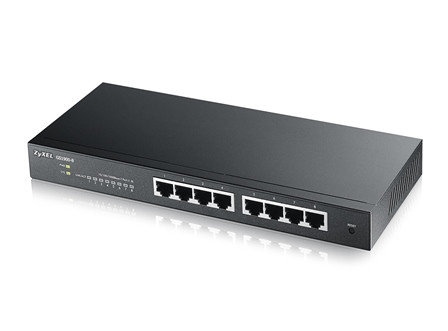 Zyxel GS1900-8 v2, 8 port GbE L2 smart switch, desktop, fanless