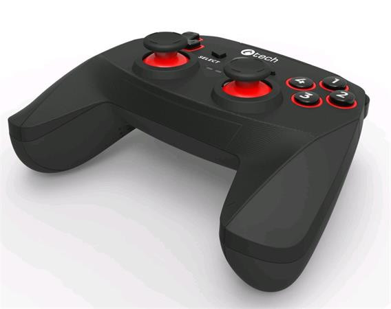 C-TECH Gamepad Khort pro PC/PS3/Android, 2x analog, X-input, vibrační, bezdrátový, USB