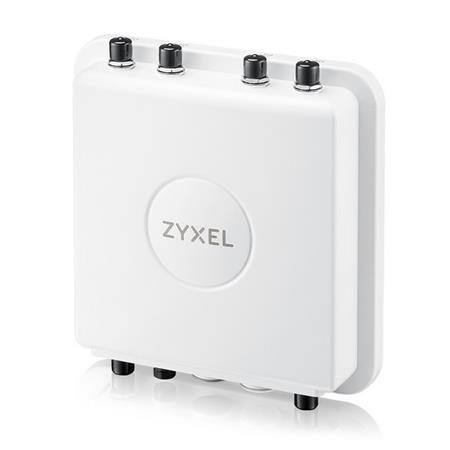 Zyxel WAX655E, 802.11ax 4x4 Outdoor Access Point  external Antennas (not included), Single Pack exclude Power Adaptor,  
