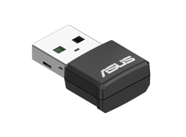 ASUS USB-AX55 Nano, Dvoupásmový WiFi 6 USB adaptér AX1800