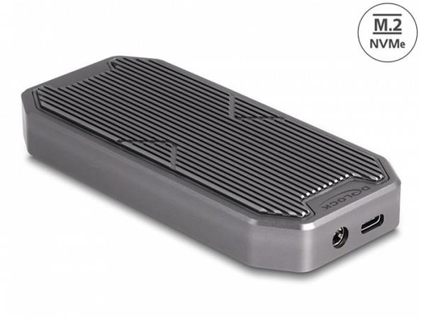 Delock Externí herní pouzdro pro M.2 SSD NVMe PCIe s SuperSpeed USB 20 Gbps (USB 3.2 Gen 2x2) se zásuvkou USB Type-C™ a 
