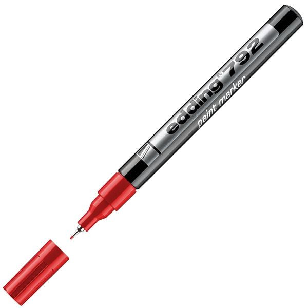 Lakový popisovač Edding 792, červený