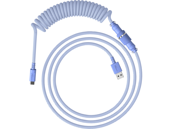 HyperX USB-C spirálový kabel světle fialový