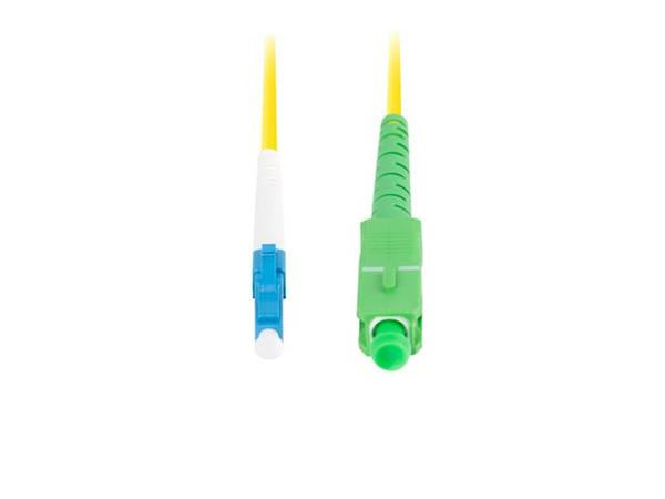LANBERG optický patch cord SM LC/UPC-SC/APC simplex 2m LSZH G657A1 průměr 3mm, barva žlutá  