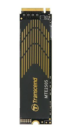 TRANSCEND MTE250S 4TB SSD disk M.2 2280, PCIe Gen4 x4 NVMe 1.4 (3D TLC), graphene heatsink, 7100MB/s R, 6500MB/s W