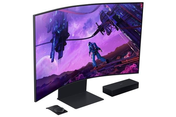 Samsung LED LCD Odyssey Ark LS55BG970NUXEN 55" VA zakřivený/4K UHD/1ms/HDMI/USB/repro/RJ45/výškově nastavitelný/Pivot