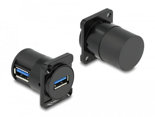 Delock Typu D Modul USB 2.0 Typ-A samice na samice 90° pravoúhlý