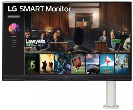 LG 32SQ780S-W.AEU 31,5" VA 3840x2160/5ms/Smart/WebOS/2xHDMI/USB-C/3xUSB/LAN/Wi-Fi/65Hz/pivot/repro