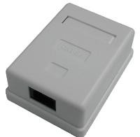 DATACOM Datová zásuvka UTP CAT5E 1xRJ45 na omítku bílá