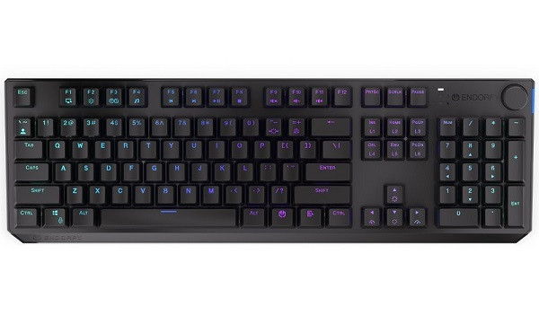 Endorfy herní klávesnice Thock Wireless Red/USB/Kailh Red/bezdrátová/mechanická/US layout/černá/ARGB 