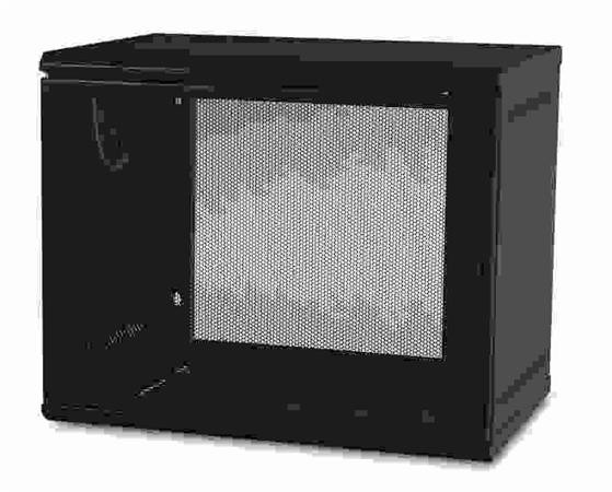 APC NetShelter 9U Wallmount Rack Cabinet Single Hinged Switch Depth 