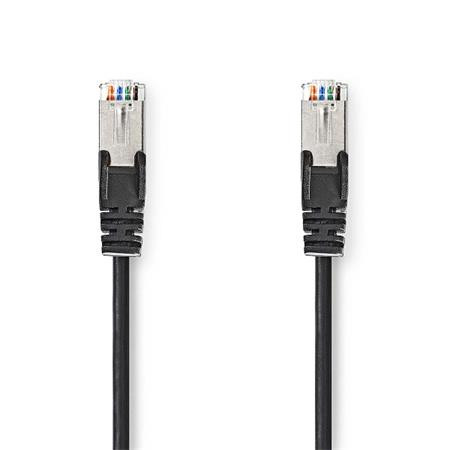 Nedis CCGL85121BK20 - Síťový Kabel Cat 5e SF/UTP | RJ45 Zástrčka - RJ45  Zástrčka | 2 m | Černá
