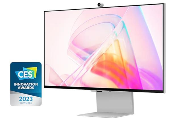 Samsung LCD  S90PC 5K Smart 27" IPS/5120x2880/5ms/600 cd/m2/mDP/3xUSB/repro/Pivot/Výškově nastavitelný/Vesa/stříbrná