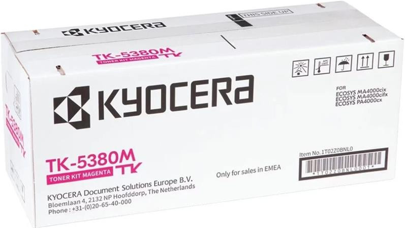 Kyocera toner TK-5380M magenta na 10 000 A4 (při 5% pokrytí), pro PA4000cx, MA4000cix/cifx